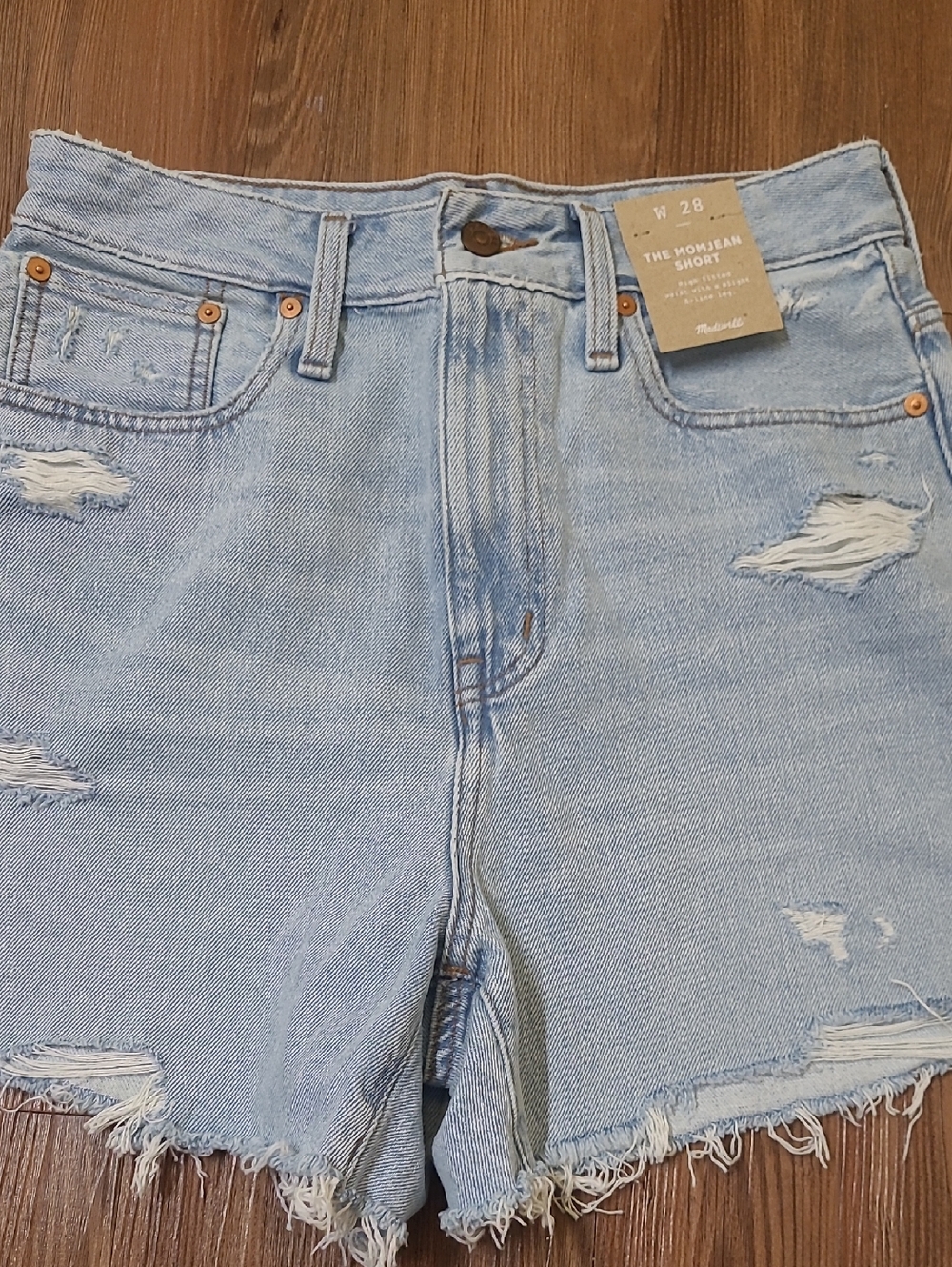Madewell Light Blue Denim‎ Jeans with Contrast Stitching